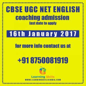 UGC NET English Coaching