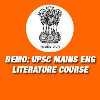 Demo: UPSC Mains English Literature Optional Paper